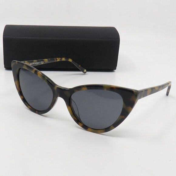 Banana Republic New HALINA/S EPZ Yellow Havana/Grey Cat Eye Sunglasses - Picture 12 of 12